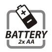 2x Batéria typu AA