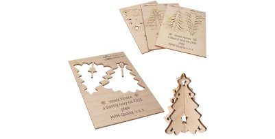 Vánoční přání s dekorací