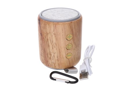 Stílusos, bambusz bluetooth (V4.0) hangszóró usb töltéssel.