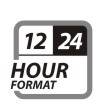 12/24 hour format
